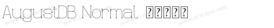 AugustDB Normal字体转换